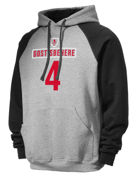 Home Jersey Shayne Gostisbehere Colorblock Raglan Hooded Sweatshirt | Swagsta