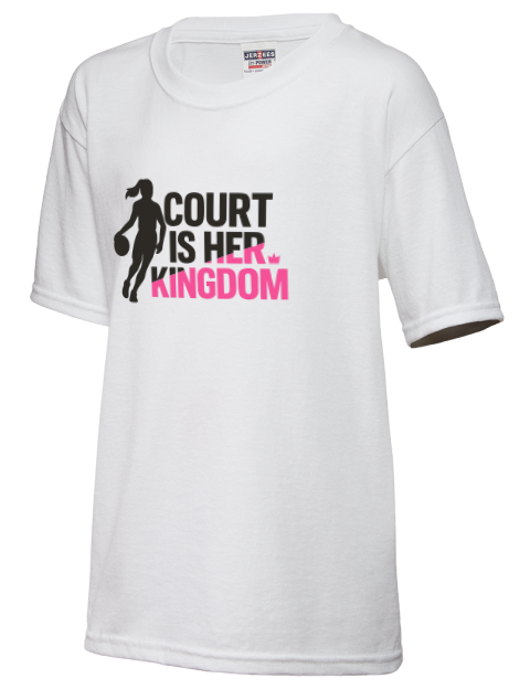 Court Is Her Kingdom She Got Game Youth T-Shirt | Swagsta