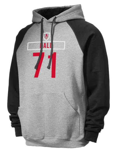Home Jersey Taylor Hall Colorblock Raglan Hooded Sweatshirt | Swagsta