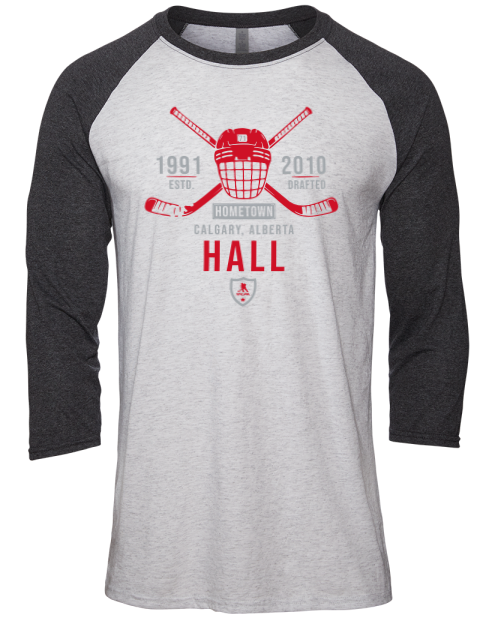 Classic Heritage Taylor Hall Unisex Premium Three-Quarter Raglan T-Shirt | Swagsta