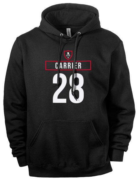 Away Jersey William Carrier Eco Premium Unisex Hooded Sweatshirt | Swagsta