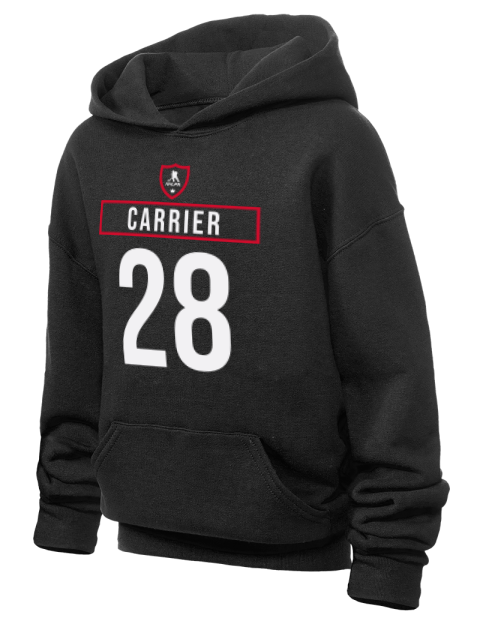 Away Jersey William Carrier Youth Hooded Sweatshirt | Swagsta