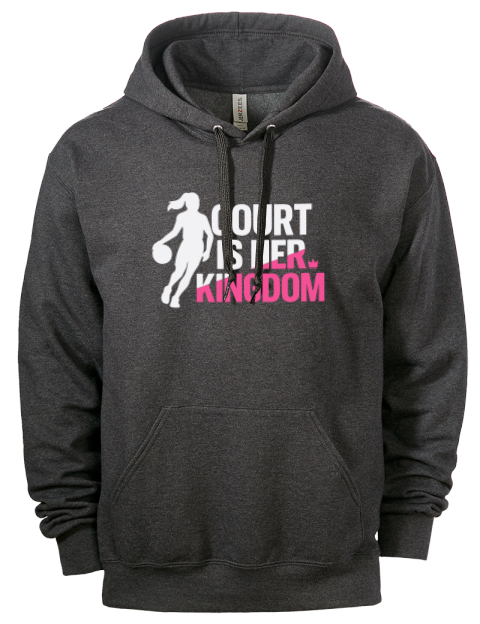 Court Is Her Kingdom She Got Game Eco Premium Unisex Hooded Sweatshirt | Swagsta