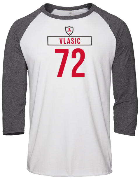 Home Jersey Alex Vlasic Unisex Premium Three-Quarter Raglan T-Shirt | Swagsta
