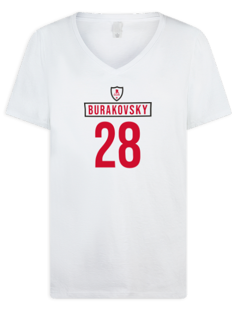 Home Jersey Andre Burakovsky Premium Ladies V-Neck T-Shirt | Swagsta