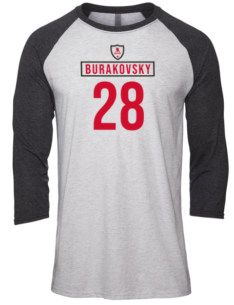 Home Jersey Andre Burakovsky Unisex Premium Three-Quarter Raglan T-Shirt | Swagsta