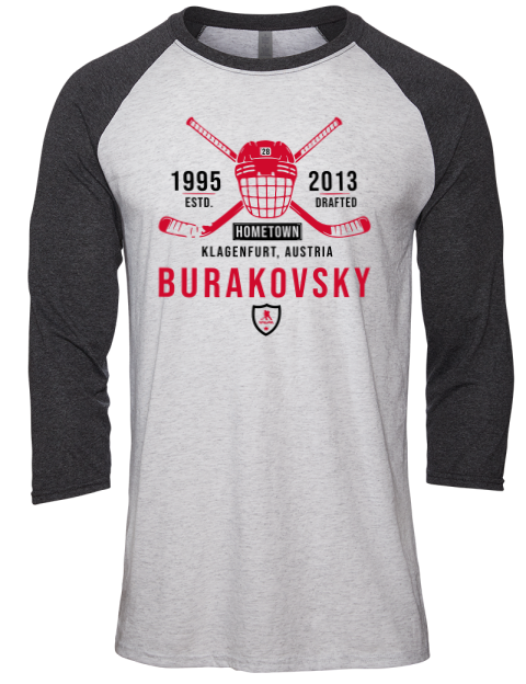 Classic Heritage Andre Burakovsky Unisex Premium Three-Quarter Raglan T-Shirt | Swagsta