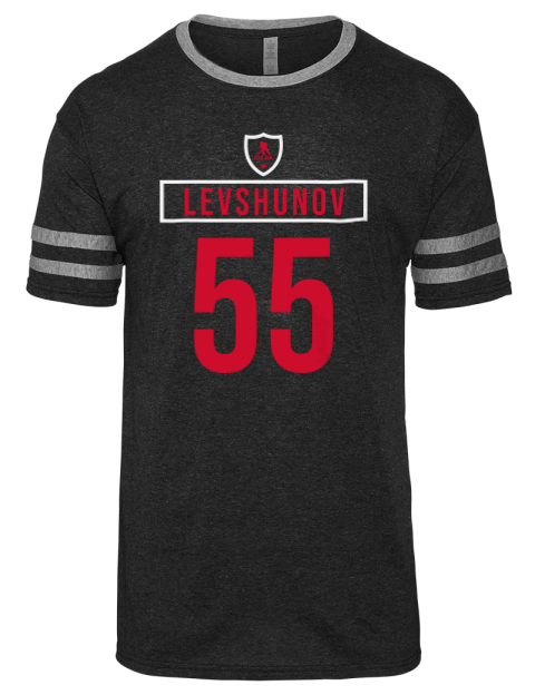 Away Jersey Artyom Levshunov Men's Tri-Blend T-Shirt | Swagsta