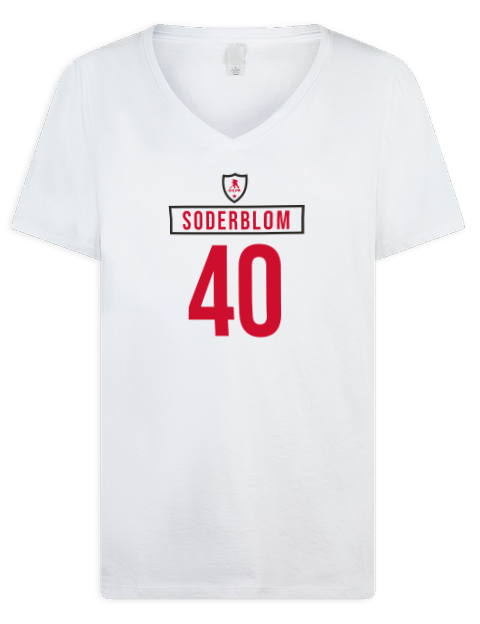 Home Jersey Arvid Soderblom Premium Ladies V-Neck T-Shirt | Swagsta
