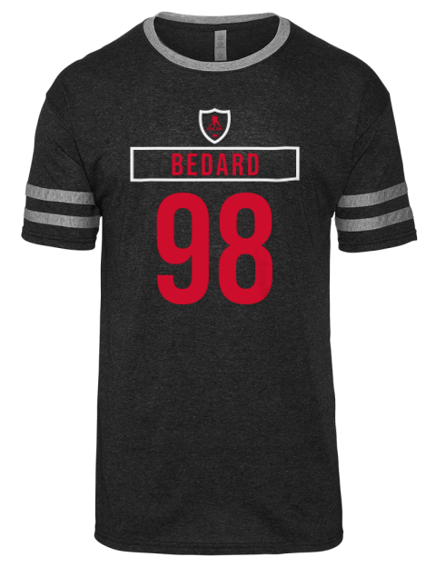 Away Jersey Connor Bedard Men's Tri-Blend T-Shirt | Swagsta