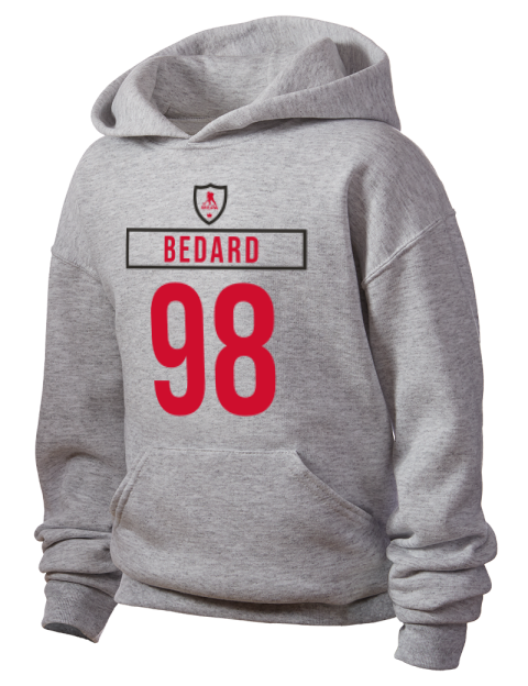 Home Jersey Connor Bedard Youth Hooded Sweatshirt | Swagsta