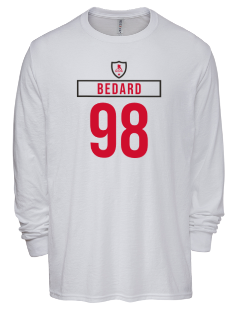 Home Jersey Connor Bedard Men's Premium Blend Long Sleeve-T-Shirt | Swagsta
