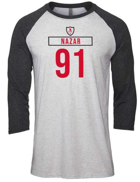 Home Jersey Frank Nazar Unisex Premium Three-Quarter Raglan T-Shirt | Swagsta