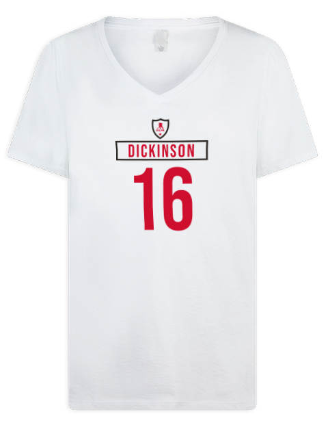 Home Jersey Jason Dickinson Premium Ladies V-Neck T-Shirt | Swagsta