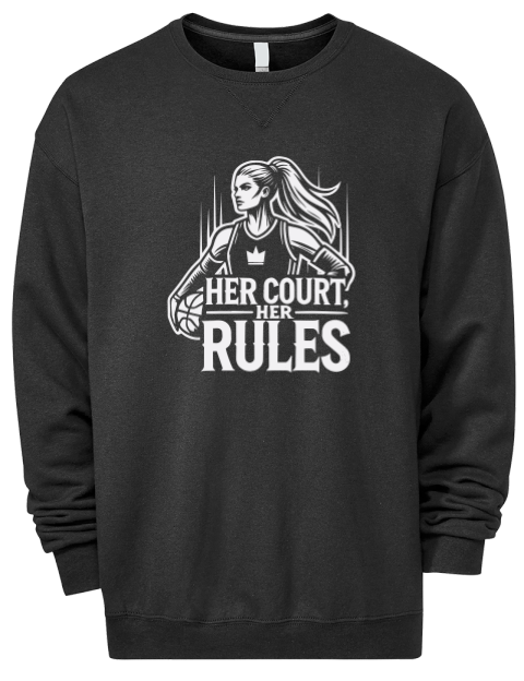 Her Court Her Rules She Got Game Premium Unisex Crewneck Sweatshirt | Swagsta