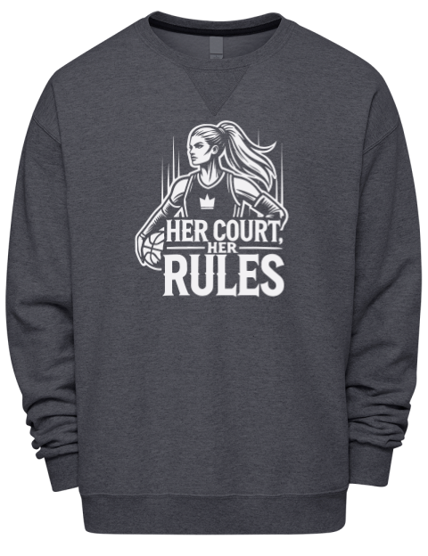 Her Court Her Rules She Got Game Premium Unisex Crewneck Sweatshirt | Swagsta