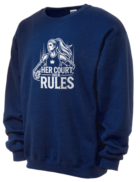 Her Court Her Rules She Got Game Unisex Crewneck Sweatshirt | Swagsta