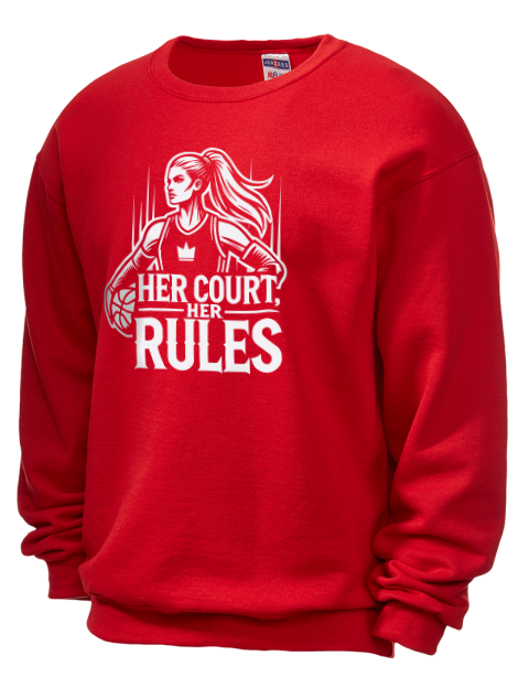 Her Court Her Rules She Got Game Unisex Crewneck Sweatshirt | Swagsta