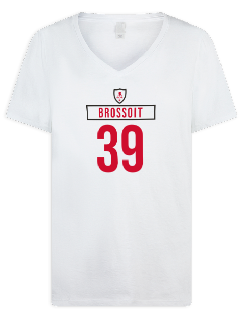Home Jersey Laurent Brossoit Premium Ladies V-Neck T-Shirt | Swagsta