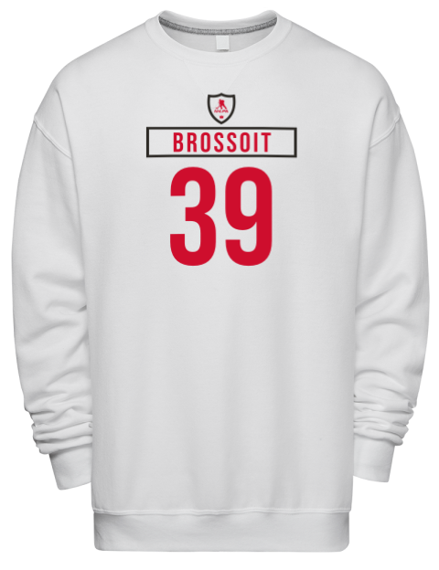 Home Jersey Laurent Brossoit Premium Unisex Crewneck Sweatshirt | Swagsta