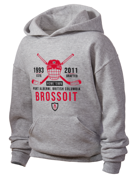 Classic Heritage Laurent Brossoit Youth Hooded Sweatshirt | Swagsta