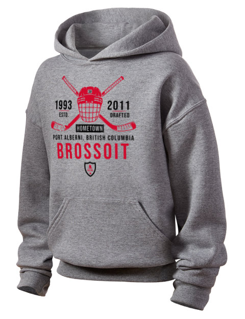 Classic Heritage Laurent Brossoit Youth Hooded Sweatshirt | Swagsta
