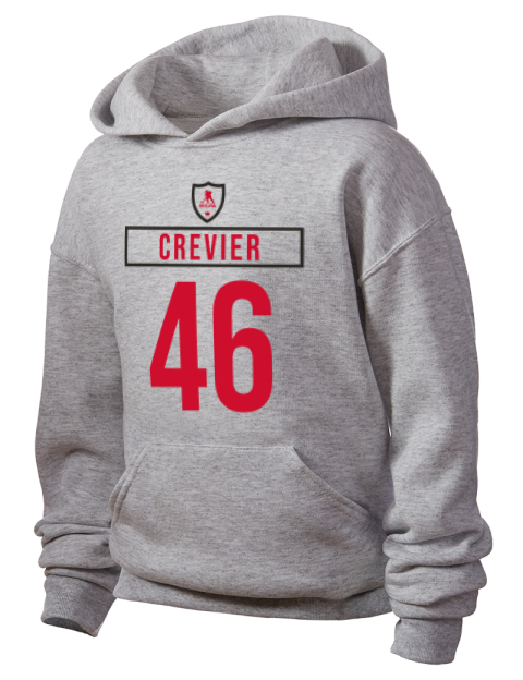 Home Jersey Louis Crevier Youth Hooded Sweatshirt | Swagsta