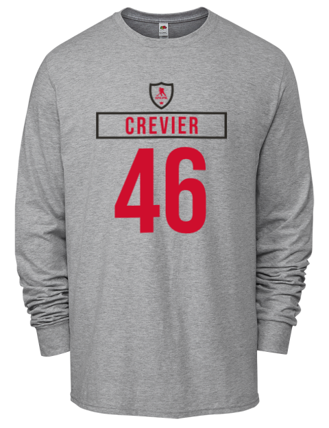 Home Jersey Louis Crevier Men's Long-Sleeve T-Shirt | Swagsta