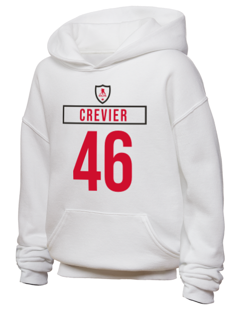 Home Jersey Louis Crevier Youth Hooded Sweatshirt | Swagsta