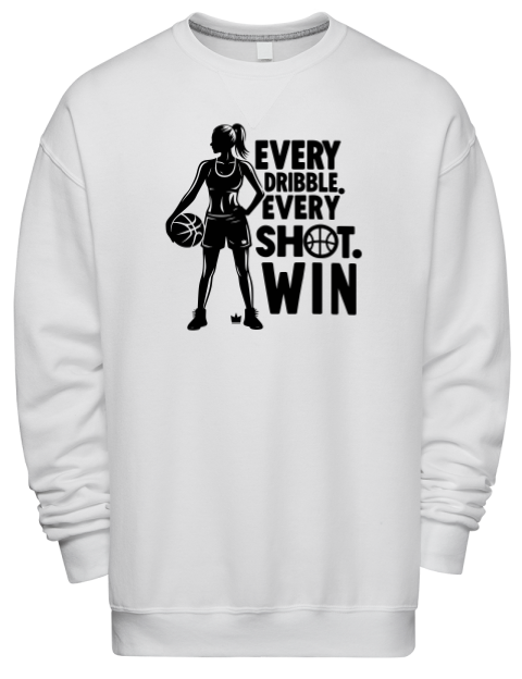 Every Dribble Every Shot, Win She Got Game Premium Unisex Crewneck Sweatshirt | Swagsta