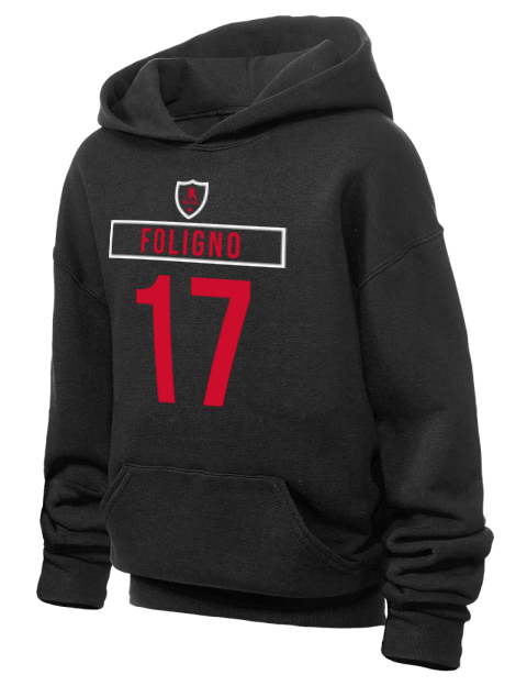 Away Jersey Nick Foligno Youth Hooded Sweatshirt | Swagsta