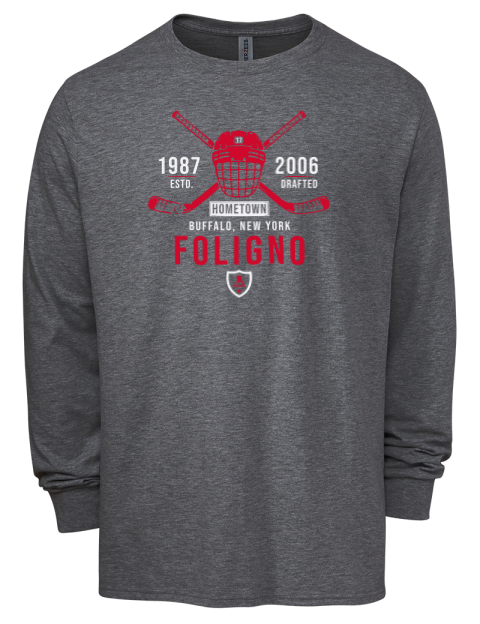 Heritage Nick Foligno Men's Premium Blend Long Sleeve-T-Shirt | Swagsta