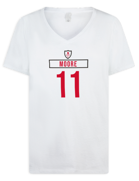 Home Jersey Oliver Moore Premium Ladies V-Neck T-Shirt | Swagsta
