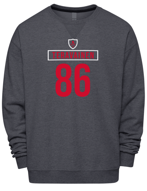 Away Jersey Teuvo Teravainen Premium Unisex Crewneck Sweatshirt | Swagsta