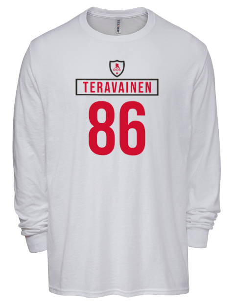 Home Jersey Teuvo Teravainen Men's Premium Blend Long Sleeve-T-Shirt | Swagsta
