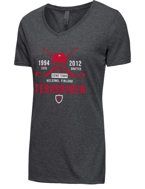 Heritage Teuvo Teravainen Premium Ladies V-Neck T-Shirt | Swagsta