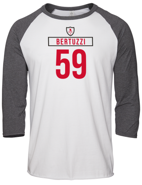 Home Jersey Tyler Bertuzzi Unisex Premium Three-Quarter Raglan T-Shirt | Swagsta