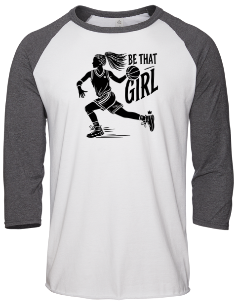 Be That Girl She Got Game Unisex Premium Three-Quarter Raglan T-Shirt | Swagsta