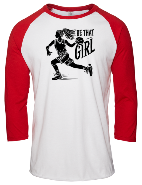 Be That Girl She Got Game Unisex Premium Three-Quarter Raglan T-Shirt | Swagsta