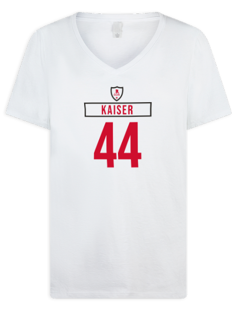 Home Jersey Wyatt Kaiser Premium Ladies V-Neck T-Shirt | Swagsta