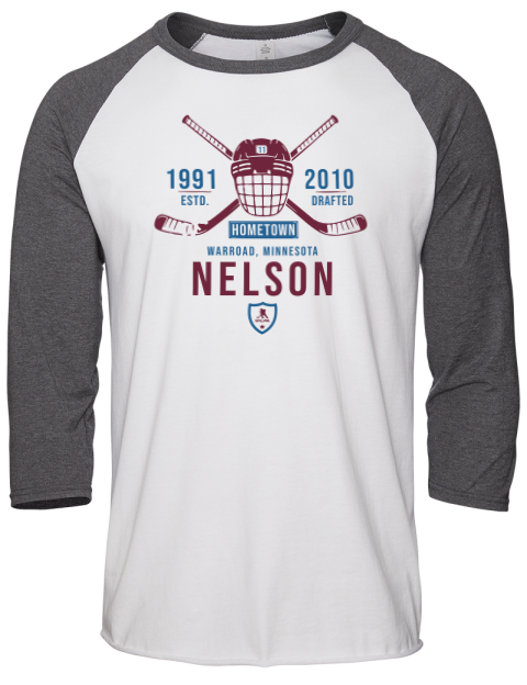 Classic Heritage Brock Nelson Unisex Premium Three-Quarter Raglan T-Shirt | Swagsta