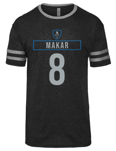 Away Jersey Cale Makar Men's Tri-Blend T-Shirt | Swagsta