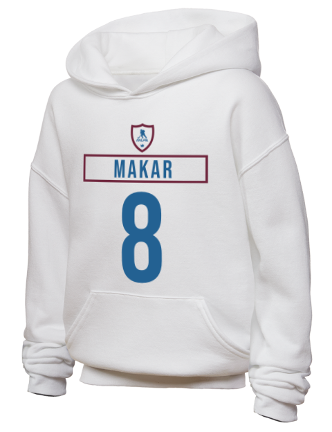 Home Jersey Cale Makar Youth Hooded Sweatshirt | Swagsta