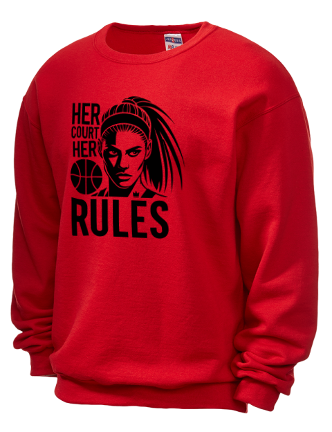 Her Court Her Rules She Got Game Unisex Crewneck Sweatshirt | Swagsta