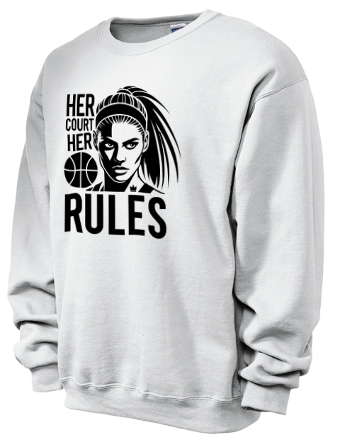 Her Court Her Rules She Got Game Unisex Crewneck Sweatshirt | Swagsta