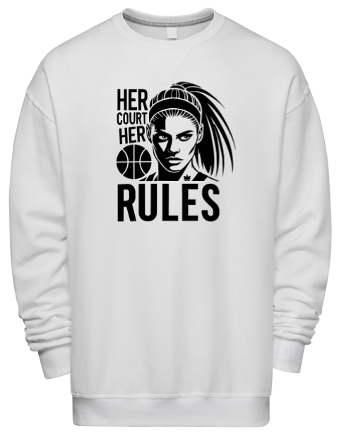 Her Court Her Rules She Got Game Premium Unisex Crewneck Sweatshirt | Swagsta
