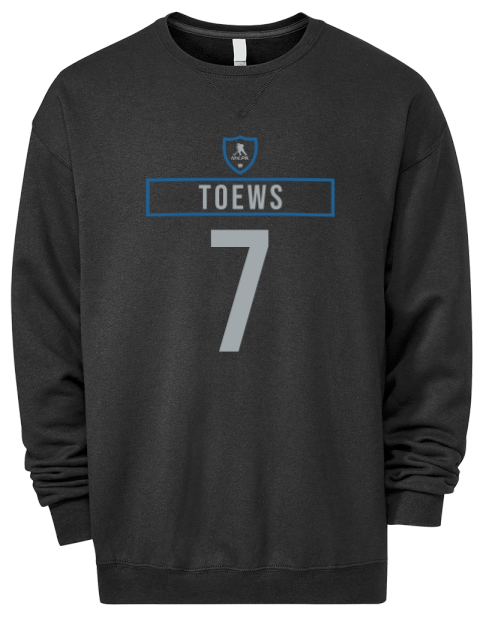 Away Jersey Devon Toews Premium Unisex Crewneck Sweatshirt | Swagsta