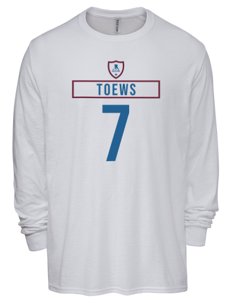 Home Jersey Devon Toews Men's Premium Blend Long Sleeve-T-Shirt | Swagsta