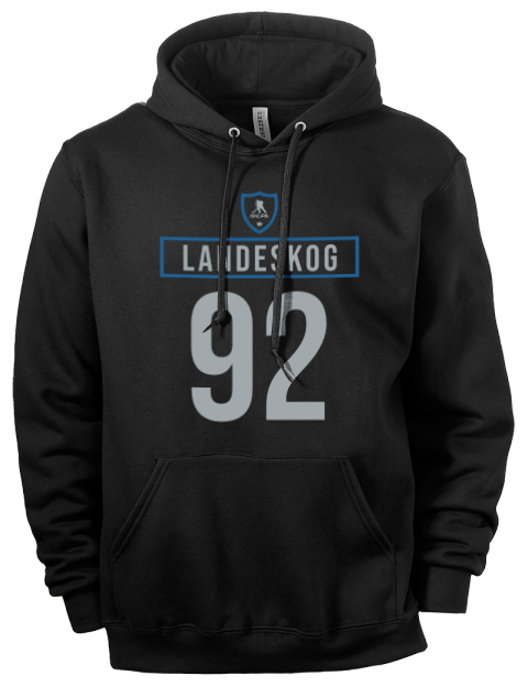 Away Jersey Gabriel Landeskog Eco Premium Unisex Hooded Sweatshirt | Swagsta