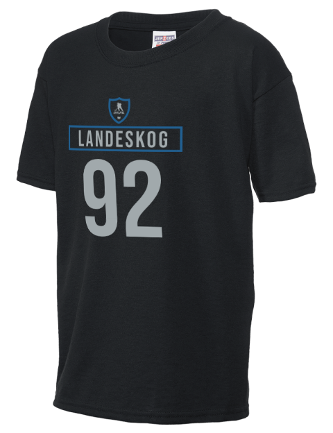 Away Jersey Gabriel Landeskog Youth T-Shirt | Swagsta